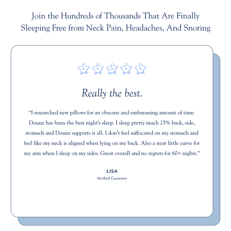 Dosaze™ Contoured Orthopaedic Side Sleeper Pillow