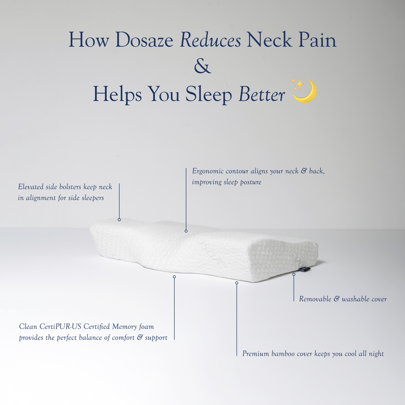 Dosaze™ Contoured Orthopaedic Side Sleeper Pillow